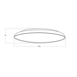 CLARA TOP 60 CCT SWITCH DIMM PLAFON LED AZ5803  AZZARDO